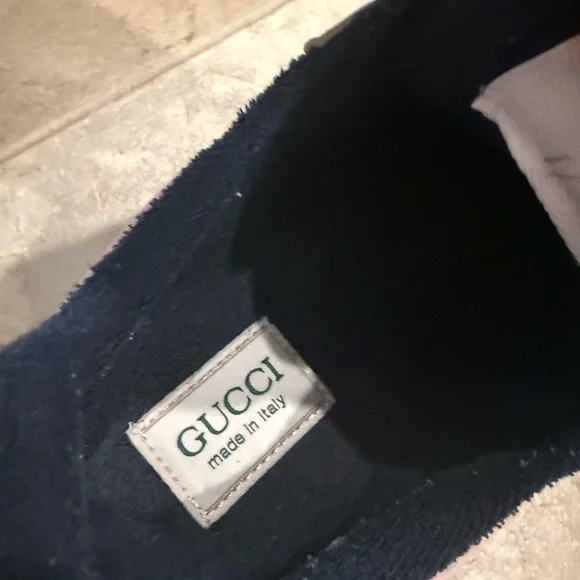 Gucci Beige and Pink Monogram Sneakers - Picture 3 of 6